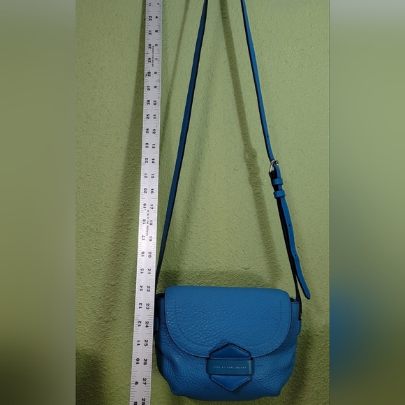 Marc by Marc Jacobs Vibrant Aquamarine Half Pipe Annabel Crossbody Shoulder Bag - Picture 8 of 16